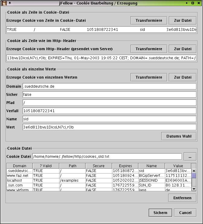 Dialog Ftp Test. (Bitte mit Internet verbinden.)
