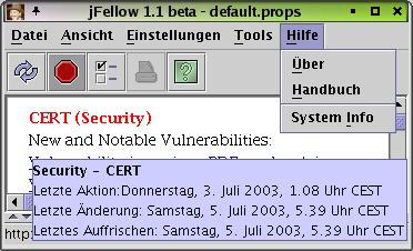 Menü Hilfe. (Bitte mit Internet verbinden.)